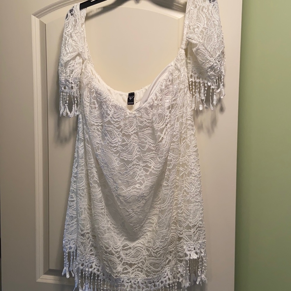 Off shoulder blouse with built in bra
